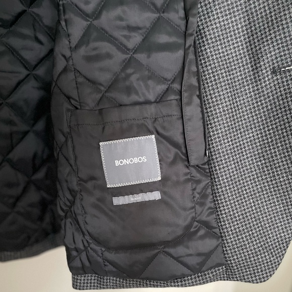 Bonobos Italian Wool Slim Fit Quilt Lined Blazer Jacket 42R - Picture 6 of 8